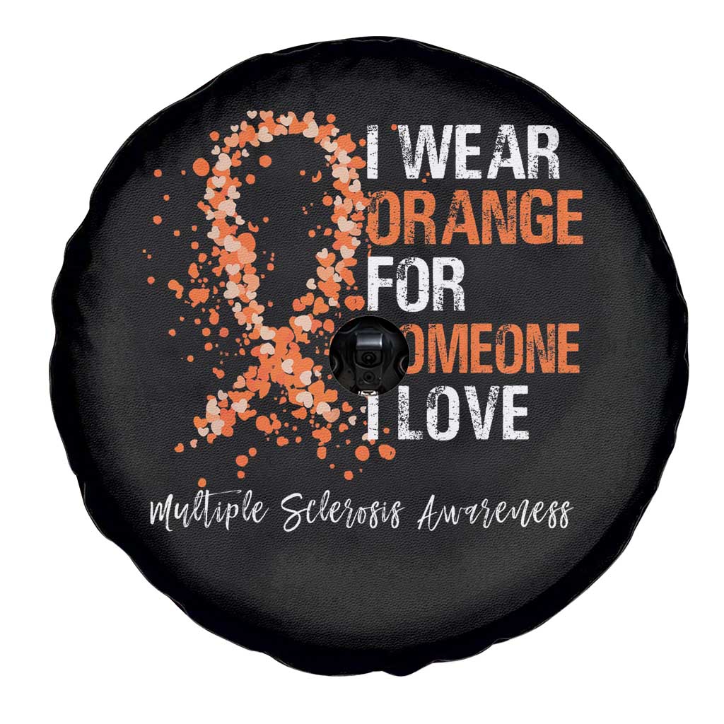 Multiple Sclerosis Awareness Spare Tire Cover Orange Ribbon Wear Orange For Someone I Love