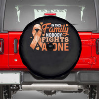Multiple Sclerosis Awareness Spare Tire Cover Orange Ribbon In This Family Nobody Fights Alone