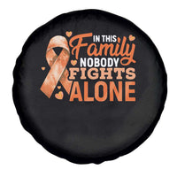 Multiple Sclerosis Awareness Spare Tire Cover Orange Ribbon In This Family Nobody Fights Alone