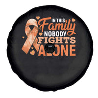 Multiple Sclerosis Awareness Spare Tire Cover Orange Ribbon In This Family Nobody Fights Alone
