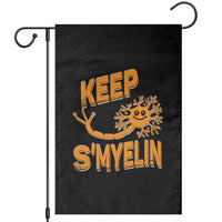 Multiple Sclerosis Awareness Garden Flag Orange Ribbon Keep S'Myelin MS Warrior - Wonder Print Shop