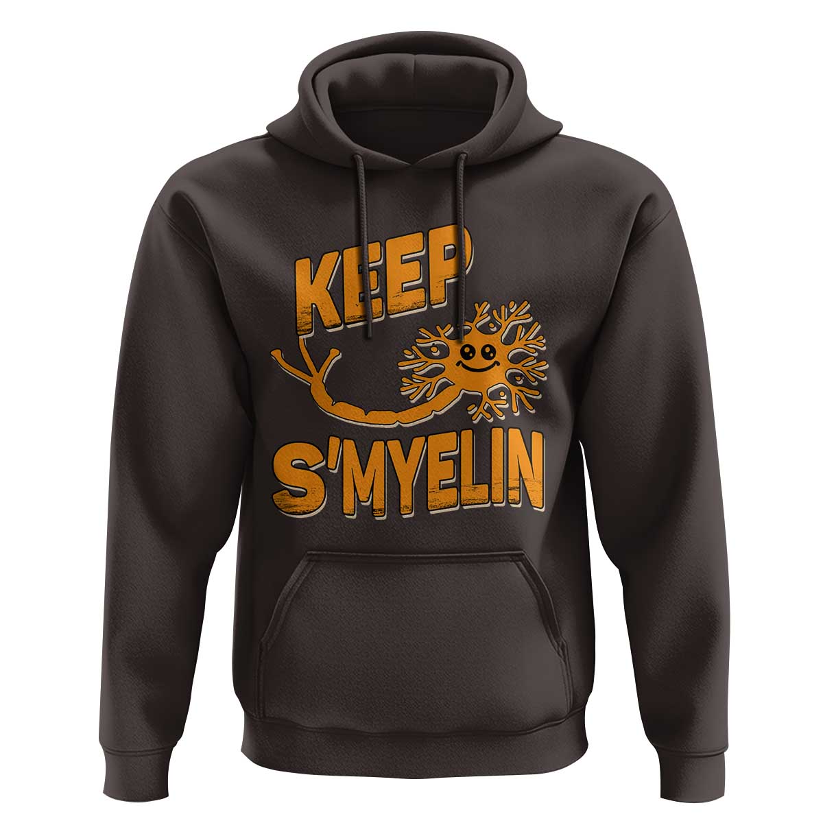 Multiple Sclerosis Awareness Hoodie Orange Ribbon Keep S'Myelin MS Warrior