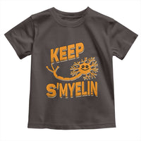 Multiple Sclerosis Awareness Toddler T Shirt Orange Ribbon Keep S'Myelin MS Warrior
