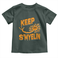 Multiple Sclerosis Awareness Toddler T Shirt Orange Ribbon Keep S'Myelin MS Warrior