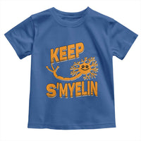 Multiple Sclerosis Awareness Toddler T Shirt Orange Ribbon Keep S'Myelin MS Warrior