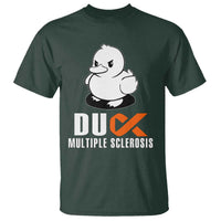 Duck Multiple Sclerosis Awareness T Shirt Orange Ribbon MS Support Squad