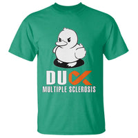 Duck Multiple Sclerosis Awareness T Shirt Orange Ribbon MS Support Squad
