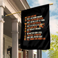 Multiple Sclerosis Awareness Garden Flag Fight MS Orange Ribbon - Wonder Print Shop