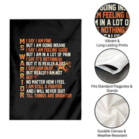 Multiple Sclerosis Awareness Garden Flag Fight MS Orange Ribbon - Wonder Print Shop