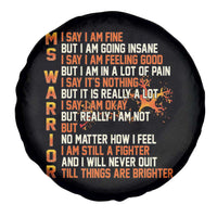 Multiple Sclerosis Awareness Spare Tire Cover Fight MS Orange Ribbon