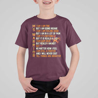 Multiple Sclerosis Awareness T Shirt For Kid Fight MS Orange Ribbon