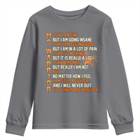 Multiple Sclerosis Awareness Youth Sweatshirt Fight MS Orange Ribbon