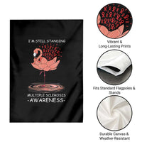 Multiple Sclerosis Survivor Garden Flag Fight MS Orange Ribbon - Wonder Print Shop