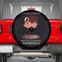 Multiple Sclerosis Survivor Spare Tire Cover Fight MS Orange Ribbon