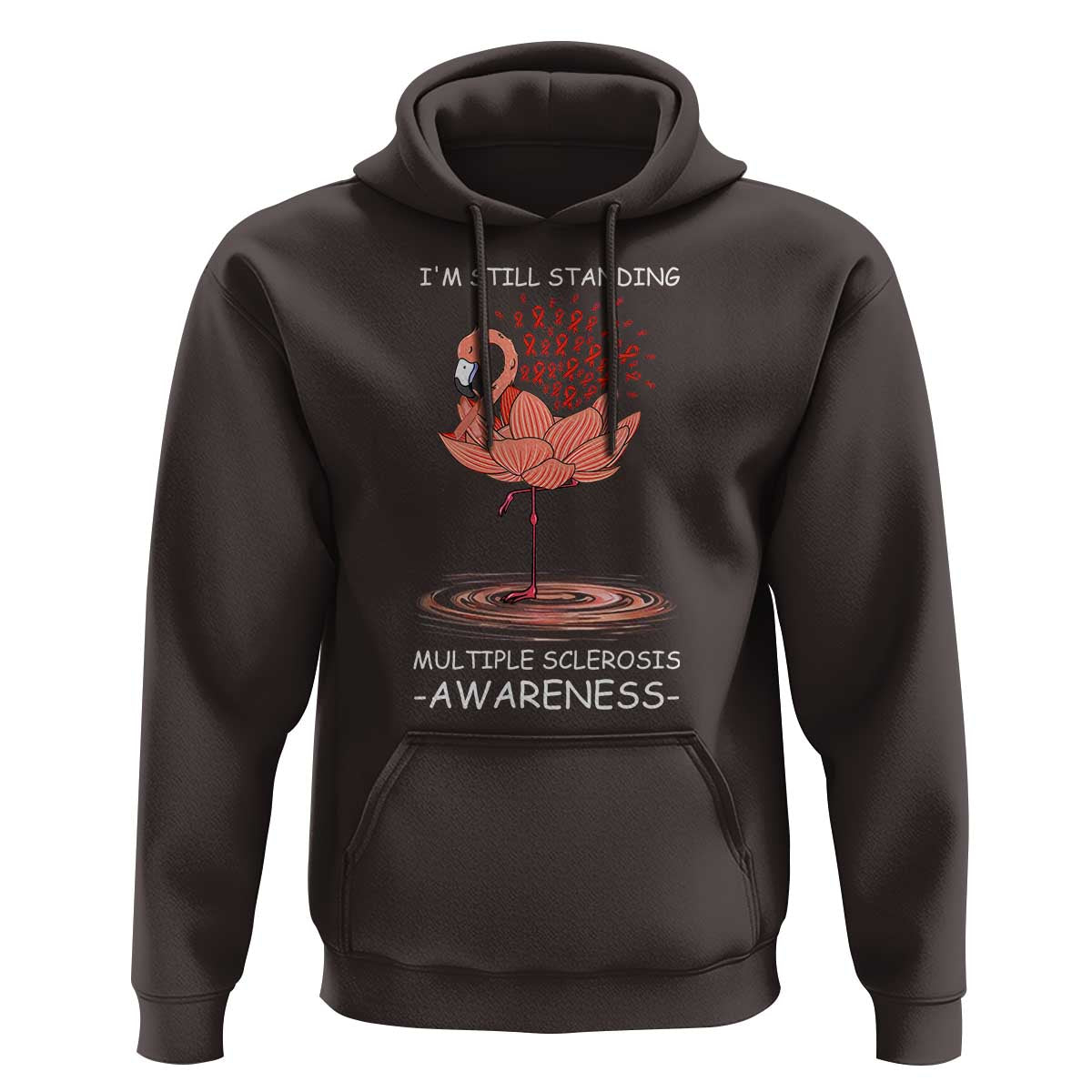 Multiple Sclerosis Survivor Hoodie Fight MS Orange Ribbon