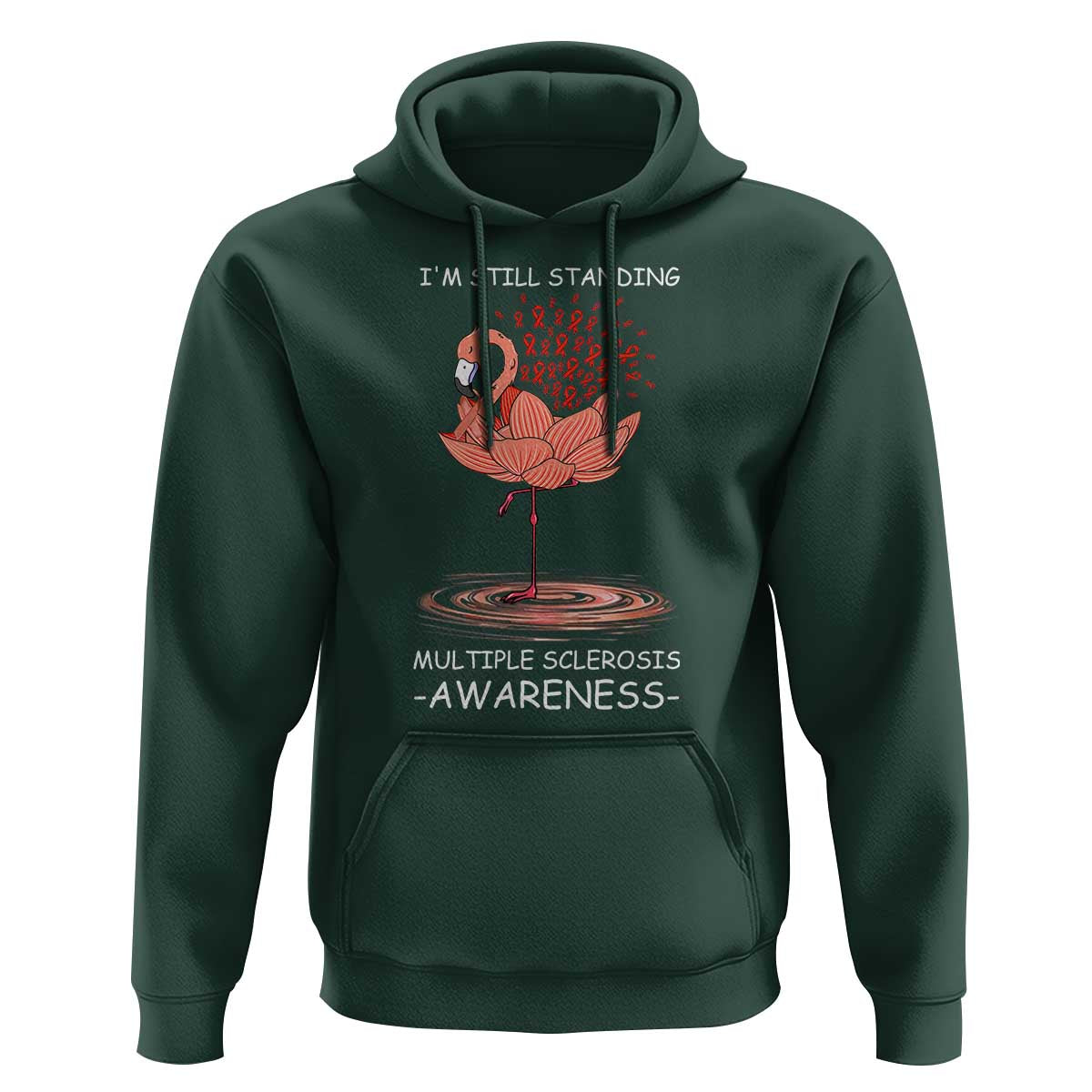 Multiple Sclerosis Survivor Hoodie Fight MS Orange Ribbon