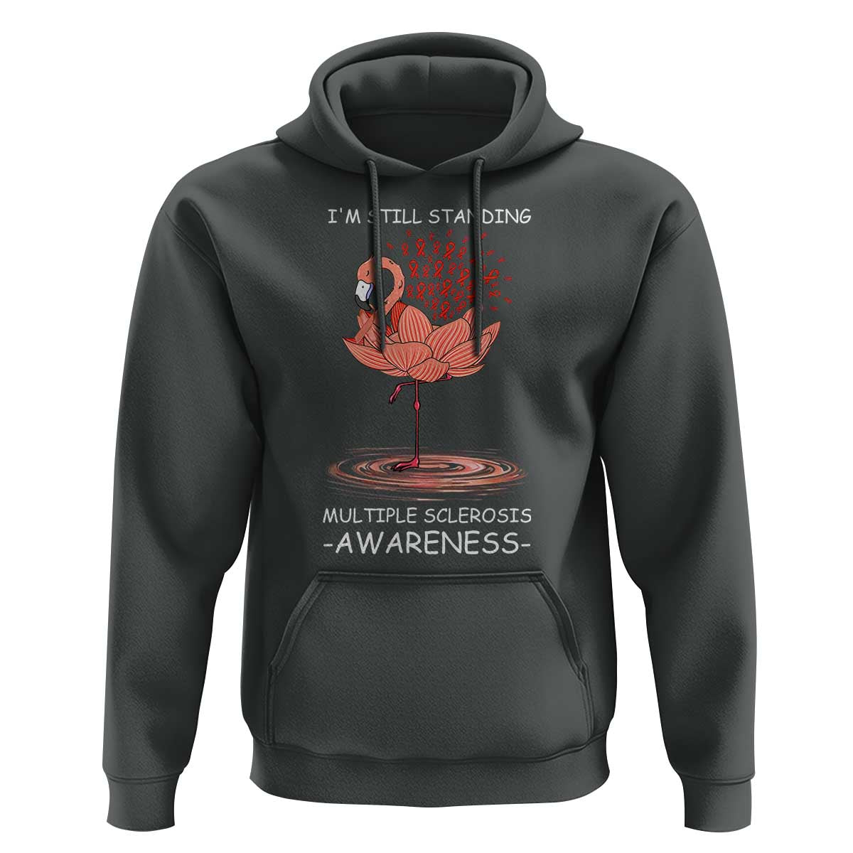Multiple Sclerosis Survivor Hoodie Fight MS Orange Ribbon