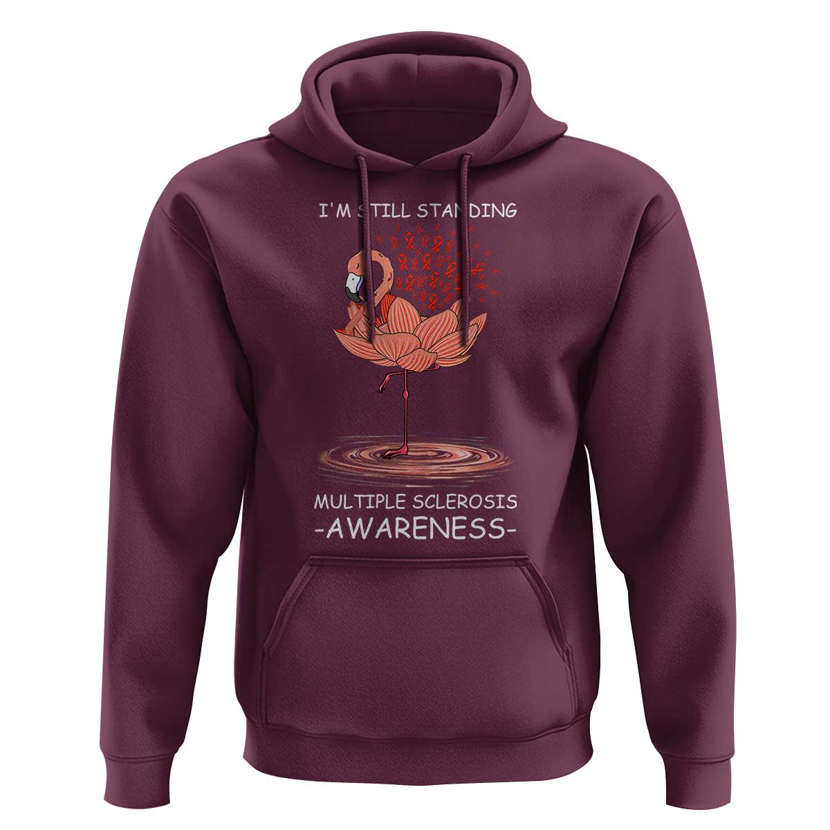 Multiple Sclerosis Survivor Hoodie Fight MS Orange Ribbon