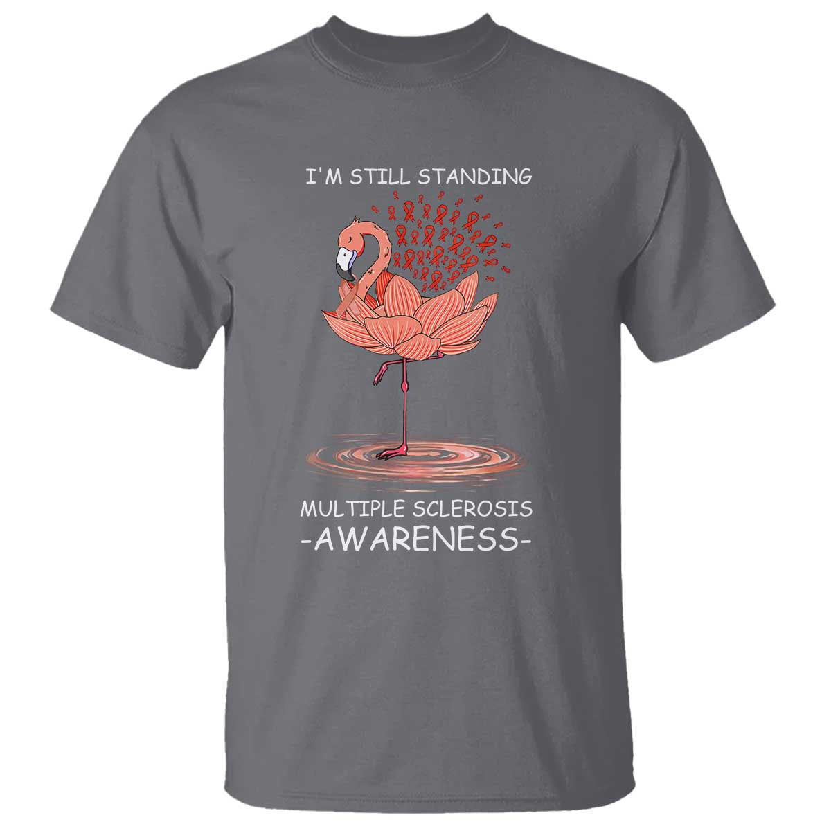 Multiple Sclerosis Survivor T Shirt Fight MS Orange Ribbon