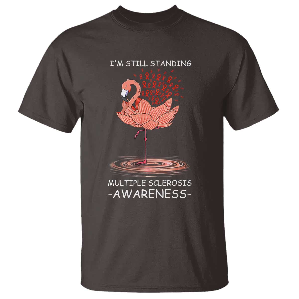 Multiple Sclerosis Survivor T Shirt Fight MS Orange Ribbon