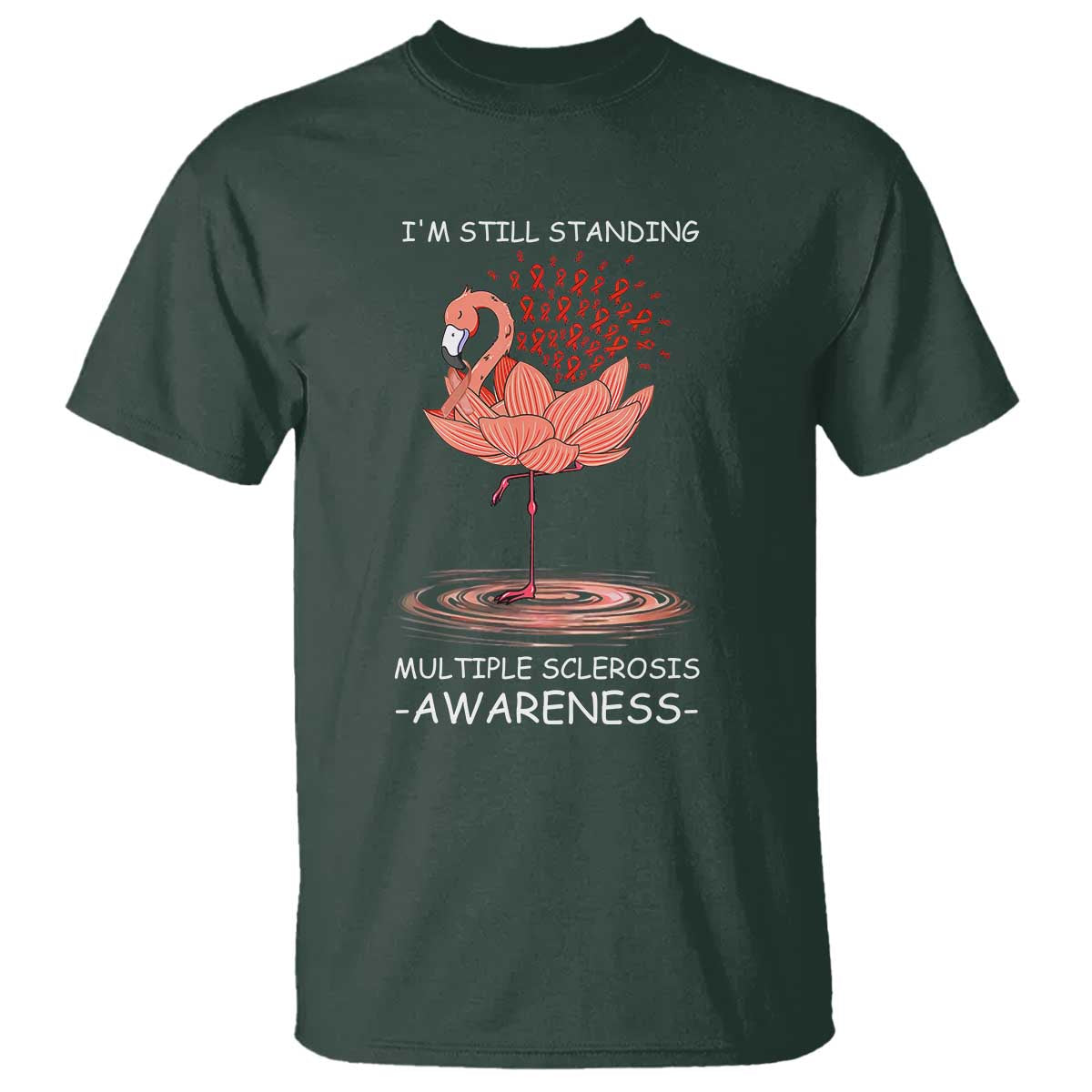 Multiple Sclerosis Survivor T Shirt Fight MS Orange Ribbon