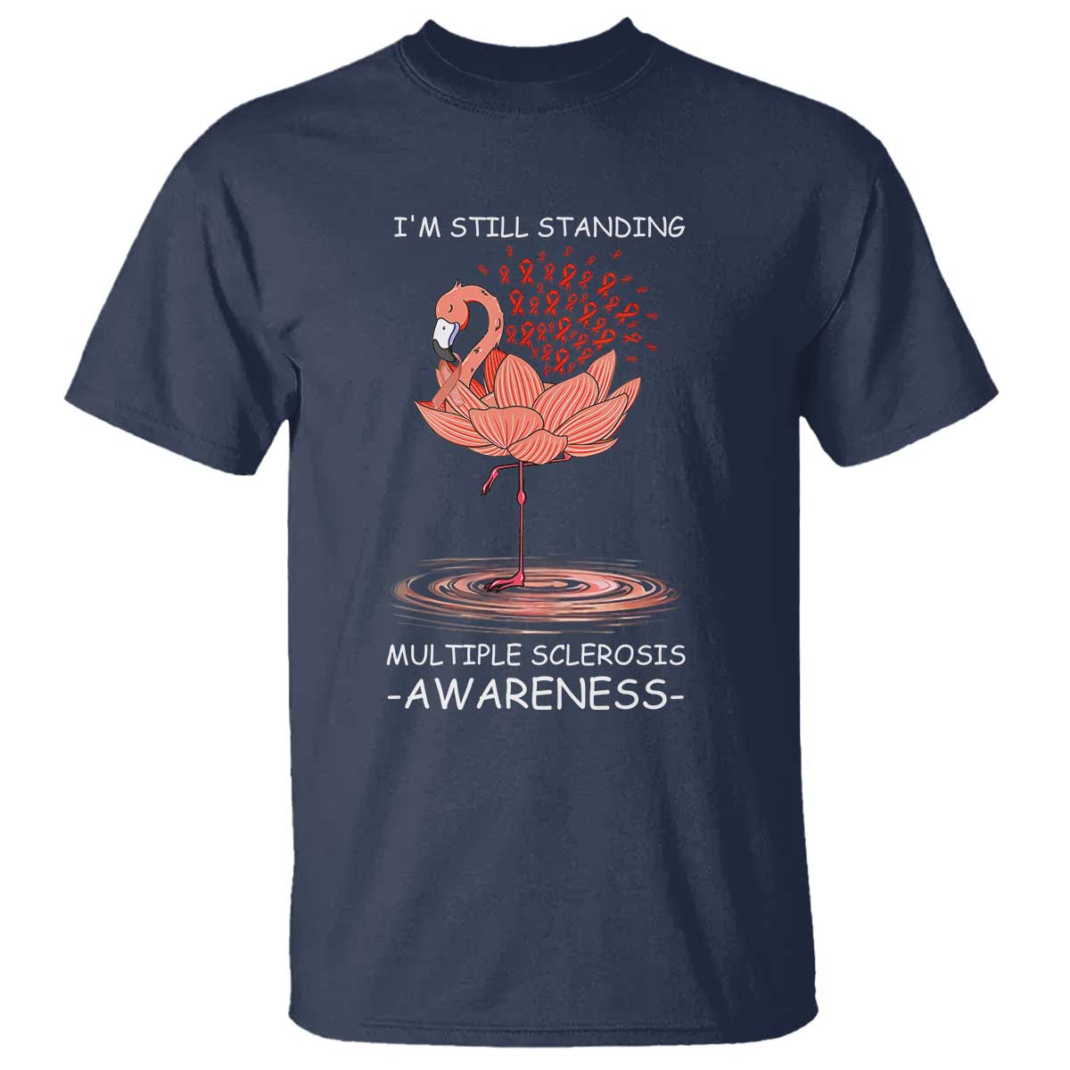 Multiple Sclerosis Survivor T Shirt Fight MS Orange Ribbon