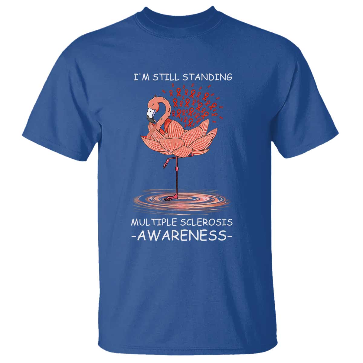 Multiple Sclerosis Survivor T Shirt Fight MS Orange Ribbon