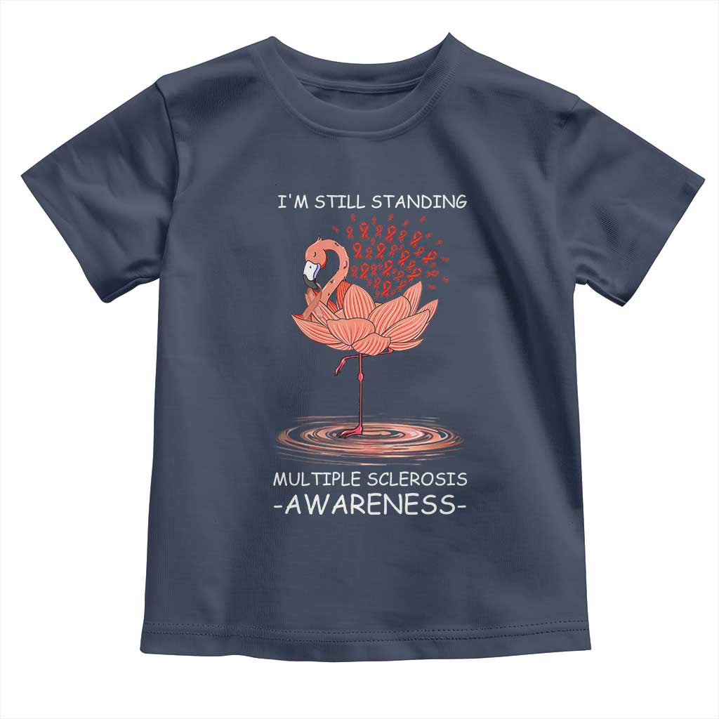 Multiple Sclerosis Survivor Toddler T Shirt Fight MS Orange Ribbon