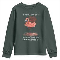 Multiple Sclerosis Survivor Youth Sweatshirt Fight MS Orange Ribbon