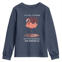 Multiple Sclerosis Survivor Youth Sweatshirt Fight MS Orange Ribbon