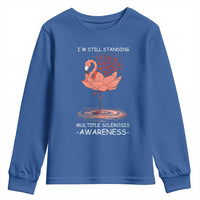 Multiple Sclerosis Survivor Youth Sweatshirt Fight MS Orange Ribbon