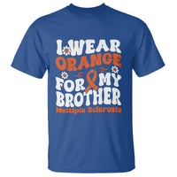 Multiple Sclerosis Awareness T Shirt Orange Ribbon I Wear Orange For My Brother Fight MS