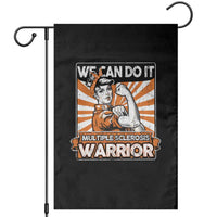 Multiple Sclerosis Awareness Garden Flag Orange Ribbon MS Warrior Support Squad - Wonder Print Shop