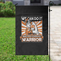 Multiple Sclerosis Awareness Garden Flag Orange Ribbon MS Warrior Support Squad - Wonder Print Shop
