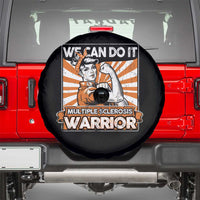 Multiple Sclerosis Awareness Spare Tire Cover Orange Ribbon MS Warrior Support Squad