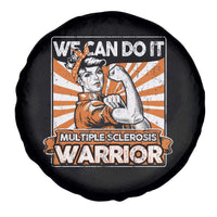 Multiple Sclerosis Awareness Spare Tire Cover Orange Ribbon MS Warrior Support Squad