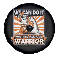 Multiple Sclerosis Awareness Spare Tire Cover Orange Ribbon MS Warrior Support Squad