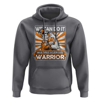 Multiple Sclerosis Awareness Hoodie Orange Ribbon MS Warrior Support Squad