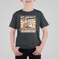 Multiple Sclerosis Awareness T Shirt For Kid Orange Ribbon MS Warrior Support Squad