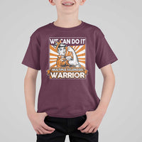 Multiple Sclerosis Awareness T Shirt For Kid Orange Ribbon MS Warrior Support Squad