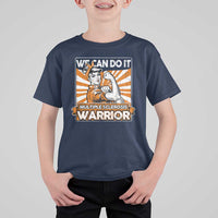 Multiple Sclerosis Awareness T Shirt For Kid Orange Ribbon MS Warrior Support Squad