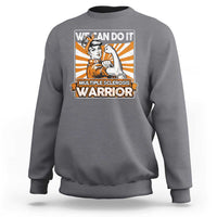Multiple Sclerosis Awareness Sweatshirt Orange Ribbon MS Warrior Support Squad
