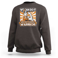 Multiple Sclerosis Awareness Sweatshirt Orange Ribbon MS Warrior Support Squad