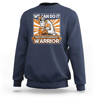 Multiple Sclerosis Awareness Sweatshirt Orange Ribbon MS Warrior Support Squad