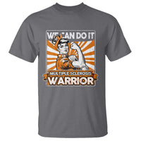 Multiple Sclerosis Awareness T Shirt Orange Ribbon MS Warrior Support Squad