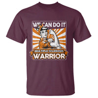 Multiple Sclerosis Awareness T Shirt Orange Ribbon MS Warrior Support Squad