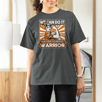 Multiple Sclerosis Awareness T Shirt For Women Orange Ribbon MS Warrior Support Squad