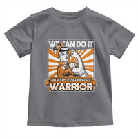 Multiple Sclerosis Awareness Toddler T Shirt Orange Ribbon MS Warrior Support Squad