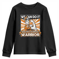Multiple Sclerosis Awareness Youth Sweatshirt Orange Ribbon MS Warrior Support Squad