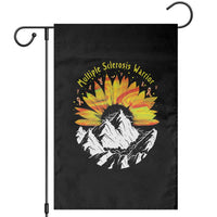 MS Warrior Garden Flag Orange Ribbon Sunflower Multiple Sclerosis Awareness - Wonder Print Shop